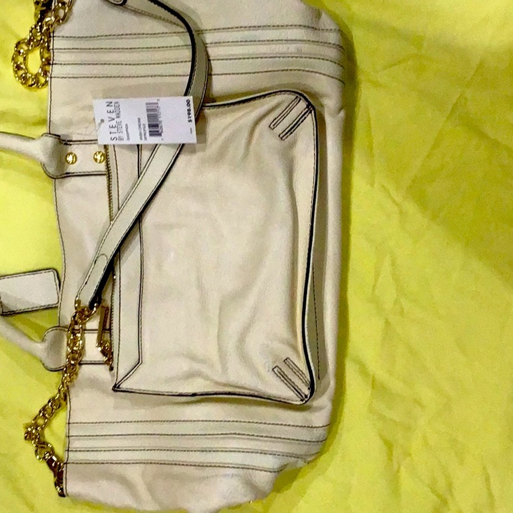 Steve Madden beige shopper tote. NWT.